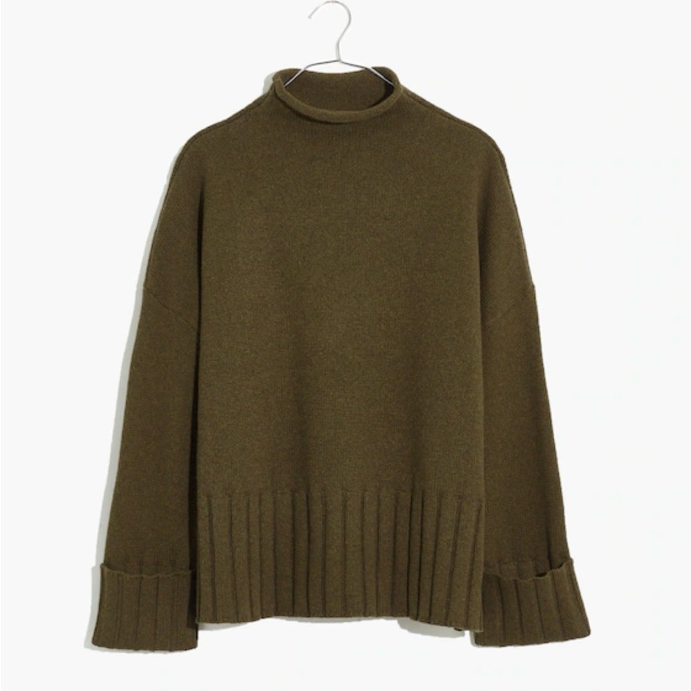 Madewell Glennmoor Mockneck Sweater EUC